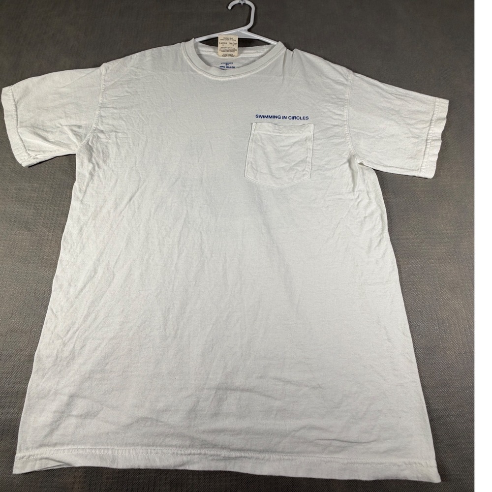 Mac Miller Swimming in Circles Pocket T-Shirt Yin Yang Mens M Comfort Colors